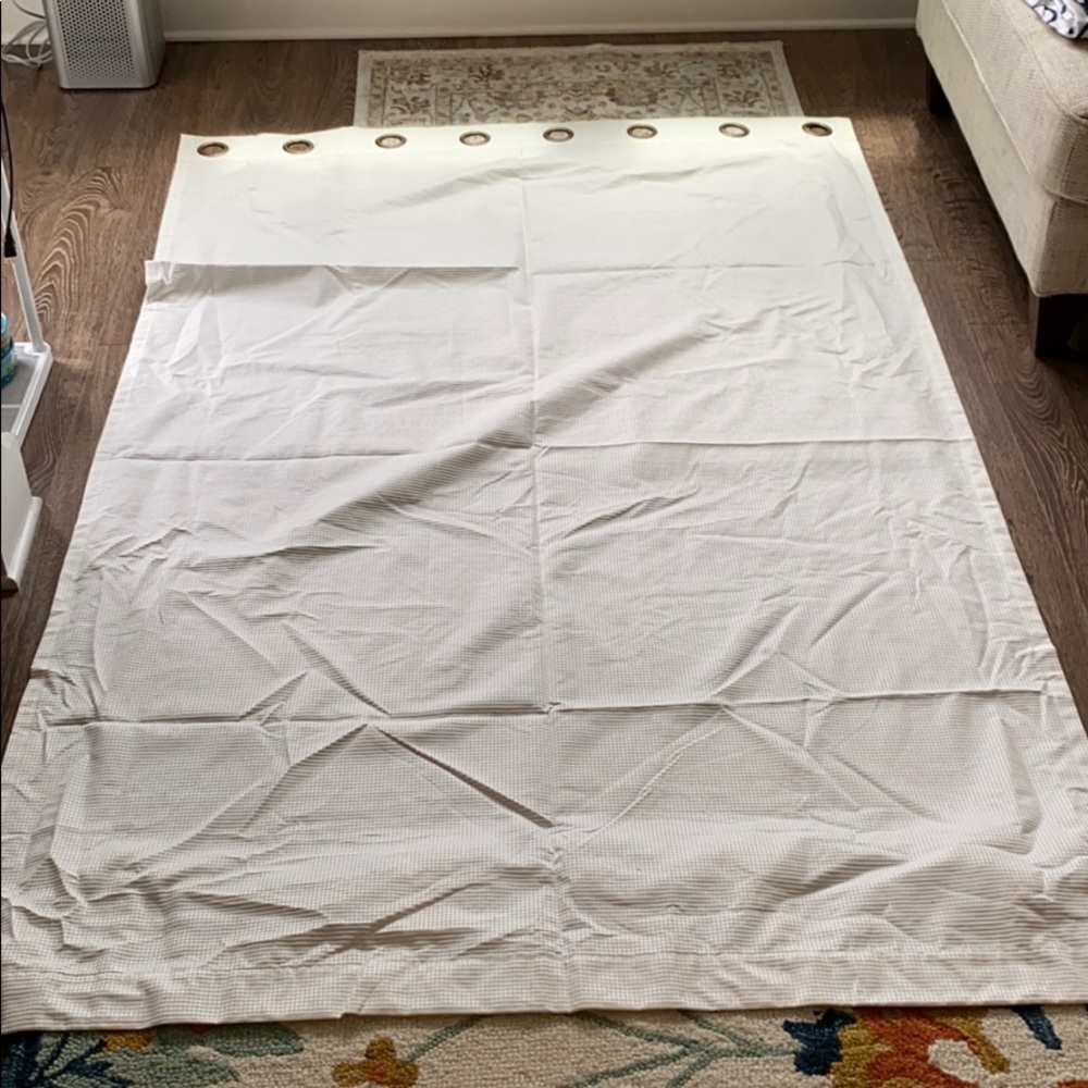 Grommet top curtain panels (50” by 84”)